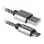 Кабель USB 2.0 AM - microUSB (5P), 1 м, білий, Defender USB08-03T, 2.1A (87803) - мініатюра 1