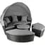 Садові меблі Outtec Round Lounge Chairs чорно-графітові - мініатюра 1