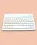 Бездротова клавіатура VHG QS-1010 Wireless Keyboard, White-Pink - мініатюра 2