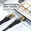 Кабель Essager Interstellar Transparent Design USB Cable Type C to Type C 100W 2 м Black (EXCTT1-XJA01-P) - миниатюра 3