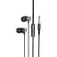 Навушники Hoco M110 Encourage metal universal earphones with mic чорні 6942007602938 - мініатюра 2