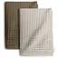 Полотенца вафельные Cosas Greek Waffle Dusty CS1 2 шт., 75x95 см/75x130 см, шоколадные/песочные - миниатюра 1