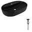 Раковина накладная Qtap Scorpio 600x400x120 Matt Black с донным клапаном QT142203MBMBN48469 - мініатюра 2