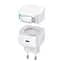 Сетевое зарядное устройство Usams US-CC202 PD35W Dual 2C Output GaN Fast Charger With Type-C Magnetic Retractable Cable Module (EU) Белый - миниатюра 1