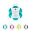 Миска для медленного питания Waudog Silicone 450 мл голубая - миниатюра 2