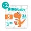 Набір підгузків Dino Baby 5 (11-25 кг) 72 шт. (2 упаковки по 36 шт.) - мініатюра 2