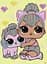Набір з алмазною мозаїкою (вибірковою) L.O.L. Surprise! Kitty Queen With Kitty Kitty 15x20 см - мініатюра 1
