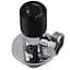 Кран кутовий кераміка Solomon Exlusive 1/2″X3/4″ 989 Black ( 1шт.) - мініатюра 3