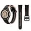 Браслет Double Line для Samsung Galaxy Watch 5 - чорно-бежевий ширина кріплення 20мм силікон Watchbands (W11-9WB12349934) - мініатюра 5