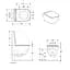 Унитаз подвесной Geberit Smyle Square Rimfree 500.683.00.2 с сидением Soft Close, Белый - миниатюра 2