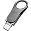 USB флеш-накопичувач Silicon Power Mobile C80 64GB USB-A 3.2 Gen 1 / USB-C Silver (SP064GBUC3C80V1S) [134403] - мініатюра 2