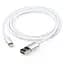 Дата кабель USB 2.0 AM to Lightning 1m nylon silver Vinga (VCPDCLNB1S) - мініатюра 6