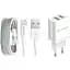 Сетевое зарядное устройство Florence 2USB 2A Lightning cable White - миниатюра 1