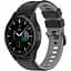 Ремешок для Samsung Galaxy Watch 5 40mm - черно-серый ширина крепления 20мм силикон Watchbands Ricco (W19-5WB66352299) - миниатюра 1