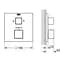 Термостат прихованного монтажу Grohe Grohtherm Cube 24155000, Хром - мініатюра 2