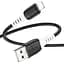 Кабель Hoco X82 iP silicone charging data cable Чорний - мініатюра 1