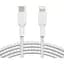 Кабель Belkin USB-С - Lightning, BRAIDED[2m, white] - мініатюра 1