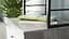 Стол-тумба трансформер Смарт 4/1 с этажеркой Ferrum-decor 1430x1450x500 Черный металл ДСП Бетон 16 мм (FRD-105129) - миниатюра 8