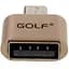 Переходник Golf OTG-Micro adapter Gold - миниатюра 2