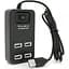 Концентратор Voltronic USB 2.0 to 4xUSB black (YT-HWS4-B) - мініатюра 2