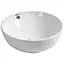 Умивальник накладний Mixxus Premium Ellipse-0205 430x430x175 мм з переливом MP6530, Білий - мініатюра 1