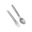 Туристичний набір ложка-виделка Nextool Titanium Tableware Set, титан - миниатюра 5