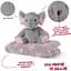 Плед Perletti Toys Allie Elephant з м'якою іграшкою 120x80 см сірий/рожевий (P13068) - мініатюра 3