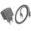 Сетевое зарядное устройство Hoco CS11A Ocean single port charger set (Type-C) (EU) Черный - миниатюра 3