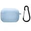 Силиконовый футляр с микрофиброй для наушников Airpods 3 Голубой / Lilac Blue - миниатюра 1