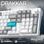 Клавіатура GamePro Asgard Drakkar Keychron Super Red Switch Wireless/Bluetooth/USB UA White (MK305WH) - мініатюра 6