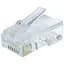Конектор RJ45 UTP 50 шт. Cablexpert модульна вилка позолочені контакти (LC-8P8C-001/50) - мініатюра 1