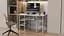 Компьютерный стол Ferrum-decor Скай 75x100x70 черный ДСП Дуб Сонома Труфель 16мм (FRD-103643) - миниатюра 3