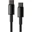Кабель Baseus Tungsten Gold Fast Charging Data Cable USB-C to USB-C 100W 1m Black (CATWJ-01) [83771] - мініатюра 3