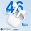 Навушники Bluetooth, Bluetooth 5.3 HD Стерео навушники-вкладки-вкладки 46H Сенсорна функція IPX6 Водонепроникні навушники - мініатюра 5