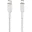 Кабель Belkin Boost Up Charge Braided USB-C to Lightning 1м White (CAA004BT1MWH) [158801] - мініатюра 3