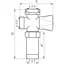 Кран вентильний для пральної машини Q Professional 3/4″x3/4″x3/4″ з подовжувачем NV-QP170 000008977 - мініатюра 5