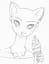 Розмальовка Жорж #girls#fashion#cats (Z101030У) - мініатюра 4