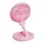 Мини вентилятор на аккумуляторе Mini Fan розовый, складной с USB, настольный - миниатюра 2
