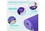 Килимок для йоги та фітнесу EasyFit TPE+TC 6 мм двошаровий бузковий (EF-1924-VV) - мініатюра 3