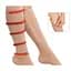 Чулки компрессионные коричневые на молнии размер L/XL гольфы от варикоза Zip-up Compression Socks - миниатюра 1