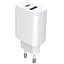Зарядний пристрій Proove Silicone Power 2 30W (Type-C + USB) + Cable Type-C to Type-C (1m) white (WCSP23011002) - мініатюра 2