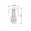 LED лампа VIDEX Filament G45F 6W E27 3000K - миниатюра 3