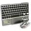 Бездротовий комплект Voltronic YT-KB333 (KB+Mouse), (Eng / Pyc), 2.4G, 78 клавіш, Black/Transparent, Box - мініатюра 1