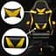Кресло геймерское PLAYER с подставкой для ног и массажем Black/Yellow (100015) - миниатюра 4