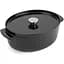 Гусятниця чавунна з кришкою KitchenAid 30 см 5.6 л чорна (CC006064-001) - мініатюра 1
