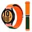Ремешок для Samsung Galaxy Watch 4 Classic 42mm - оранжево-темно-зеленый Watchbands NormalCloth ширина крепления 20мм нейлоновый (W24-1WB12343633) - миниатюра 4