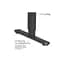 Компьютерный стол OfficePro ODE1670WB White/Black (ODE1670WB) - миниатюра 9