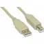 Кабель ATcom USB 2.0 AM/BM 1.8м ferrite white (3795) - мініатюра 1