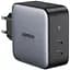 Мережевий зарядний пристрій Ugreen CD254 2xUSB-C 100W GaN Tech Fast Charger Black [50327] [99281] - мініатюра 1