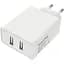 Зарядний пристрій ColorWay USB AUTO ID 4.8A 24W White (CW-CHS016-WT) - мініатюра 1